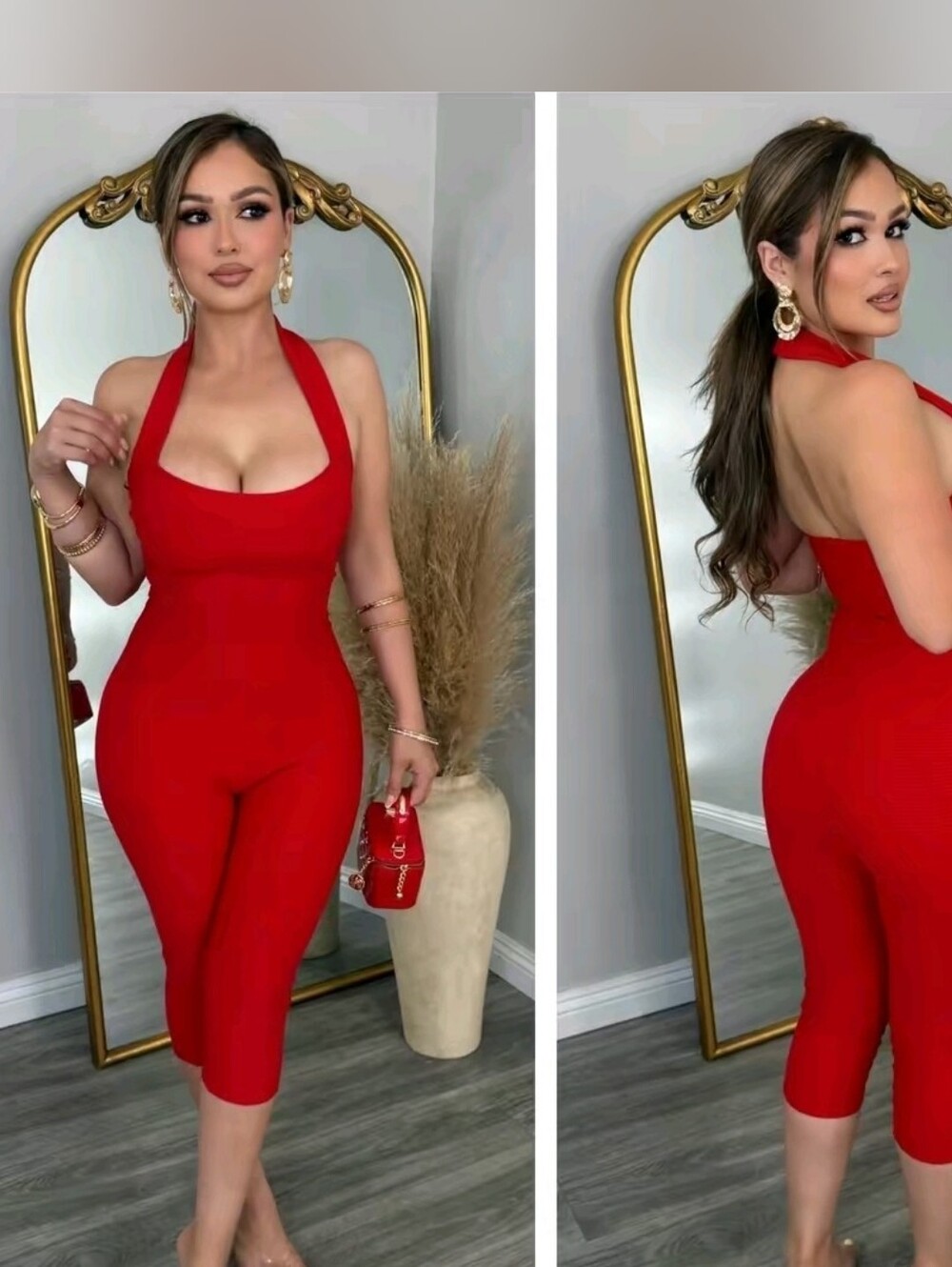 Red Faja Jumpsuit